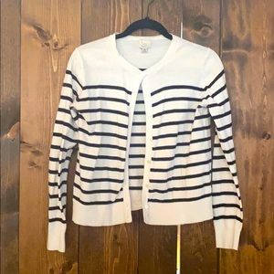 Black and white stripe cardigan